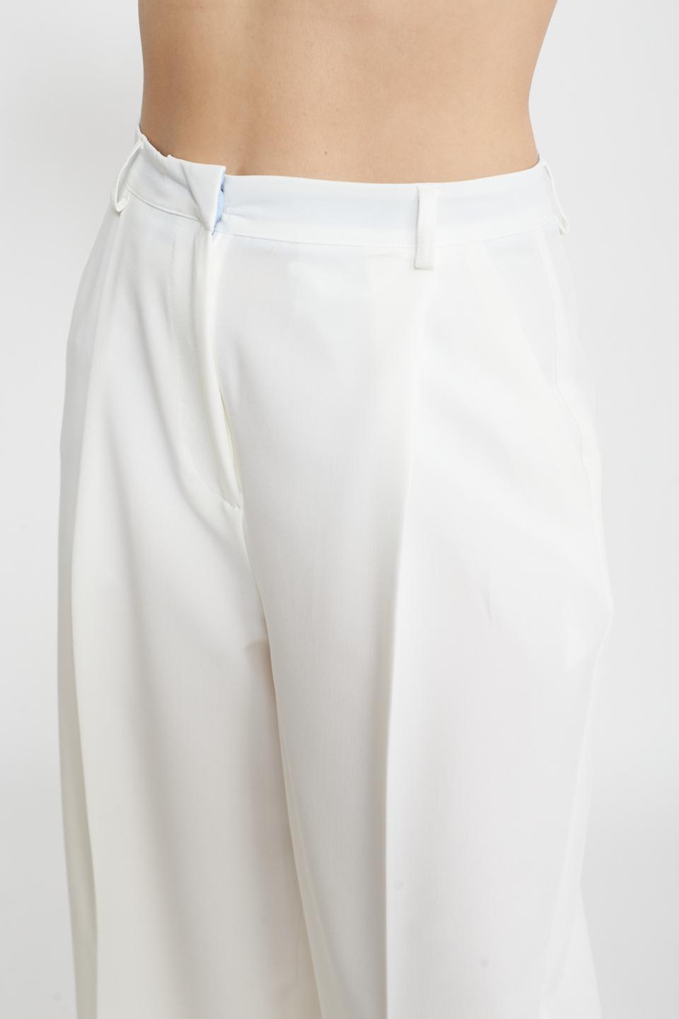 Pantalone gamba larga panna - Primavera Estate 2025 | Brend