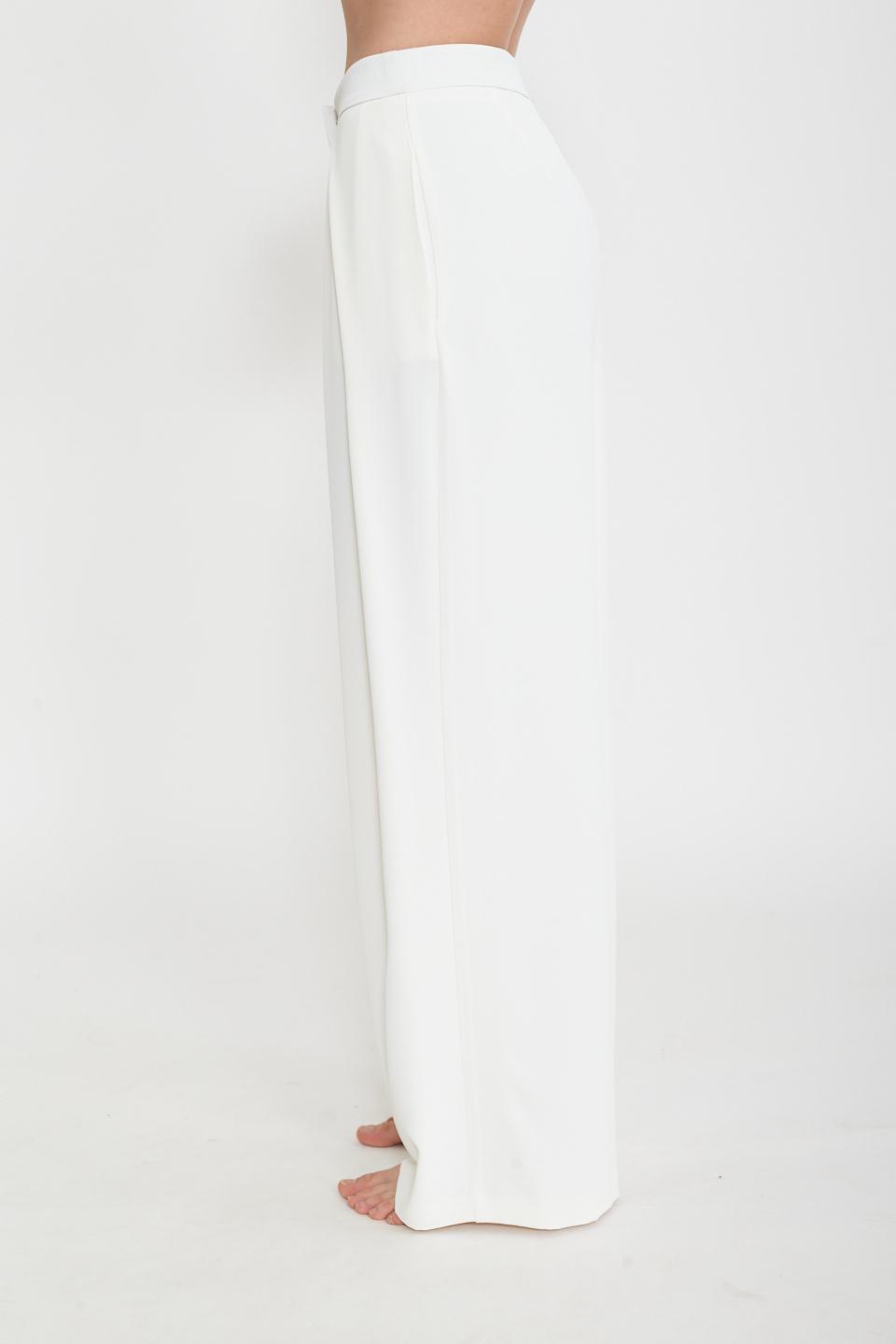 Pantalone palazzo con pinces panna - Primavera Estate 2025 | Brend