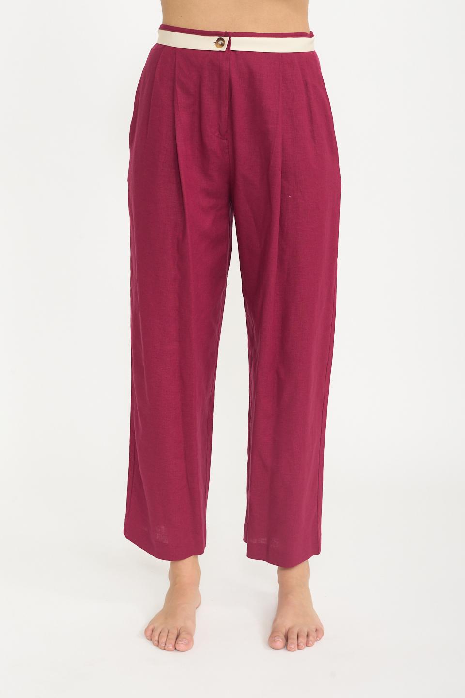 Pantalone doppia pinces india - Primavera Estate 2025 | Brend