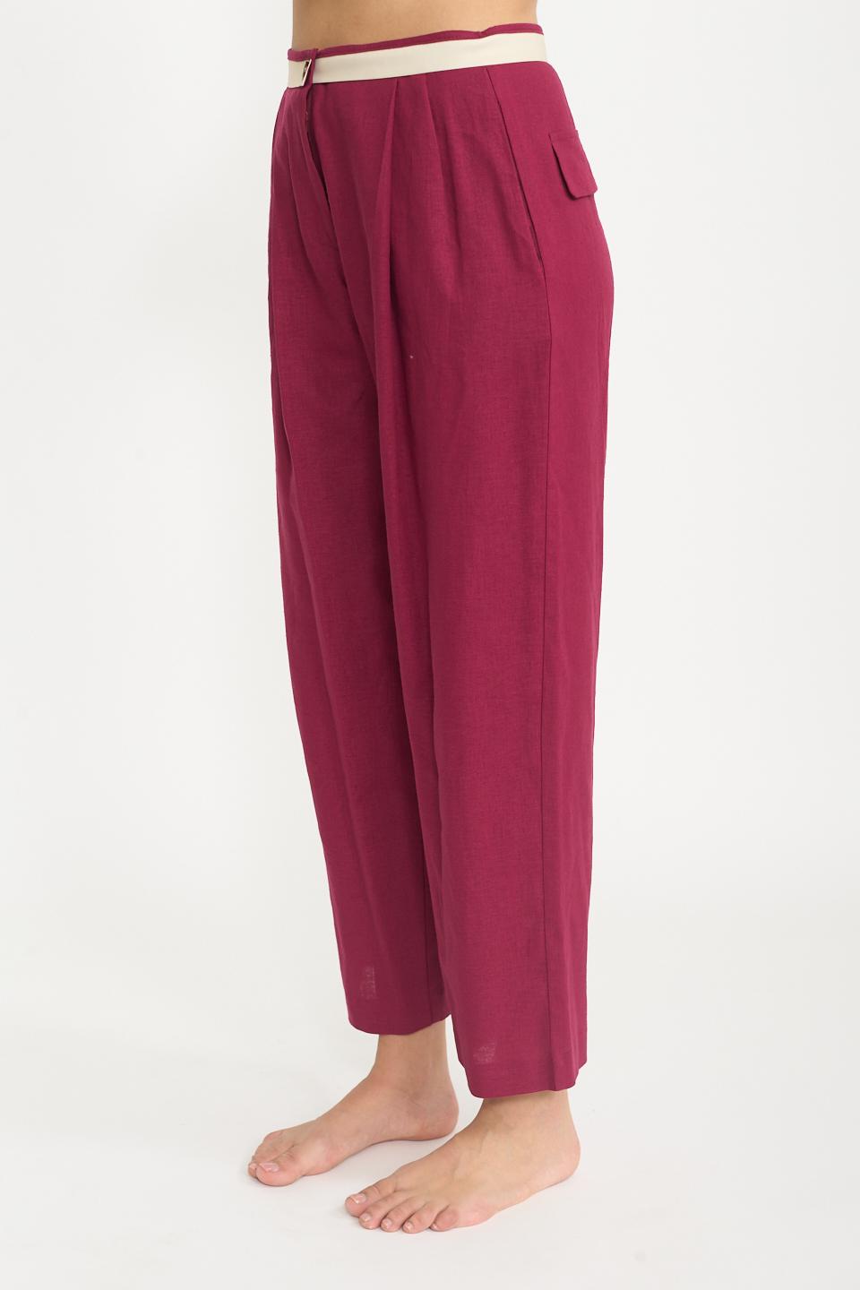 Pantalone doppia pinces india - Primavera Estate 2025 | Brend