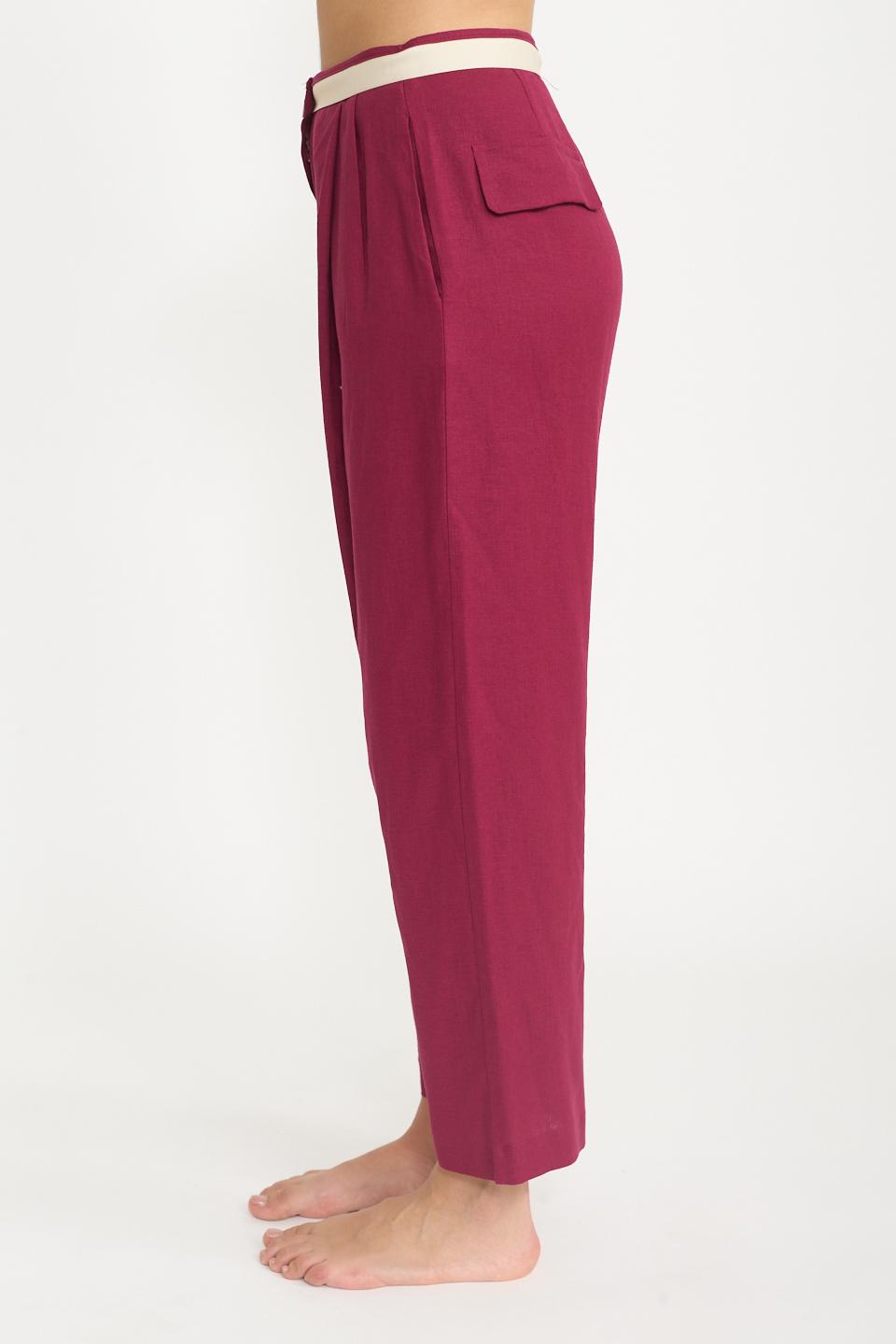 Pantalone doppia pinces india - Primavera Estate 2025 | Brend