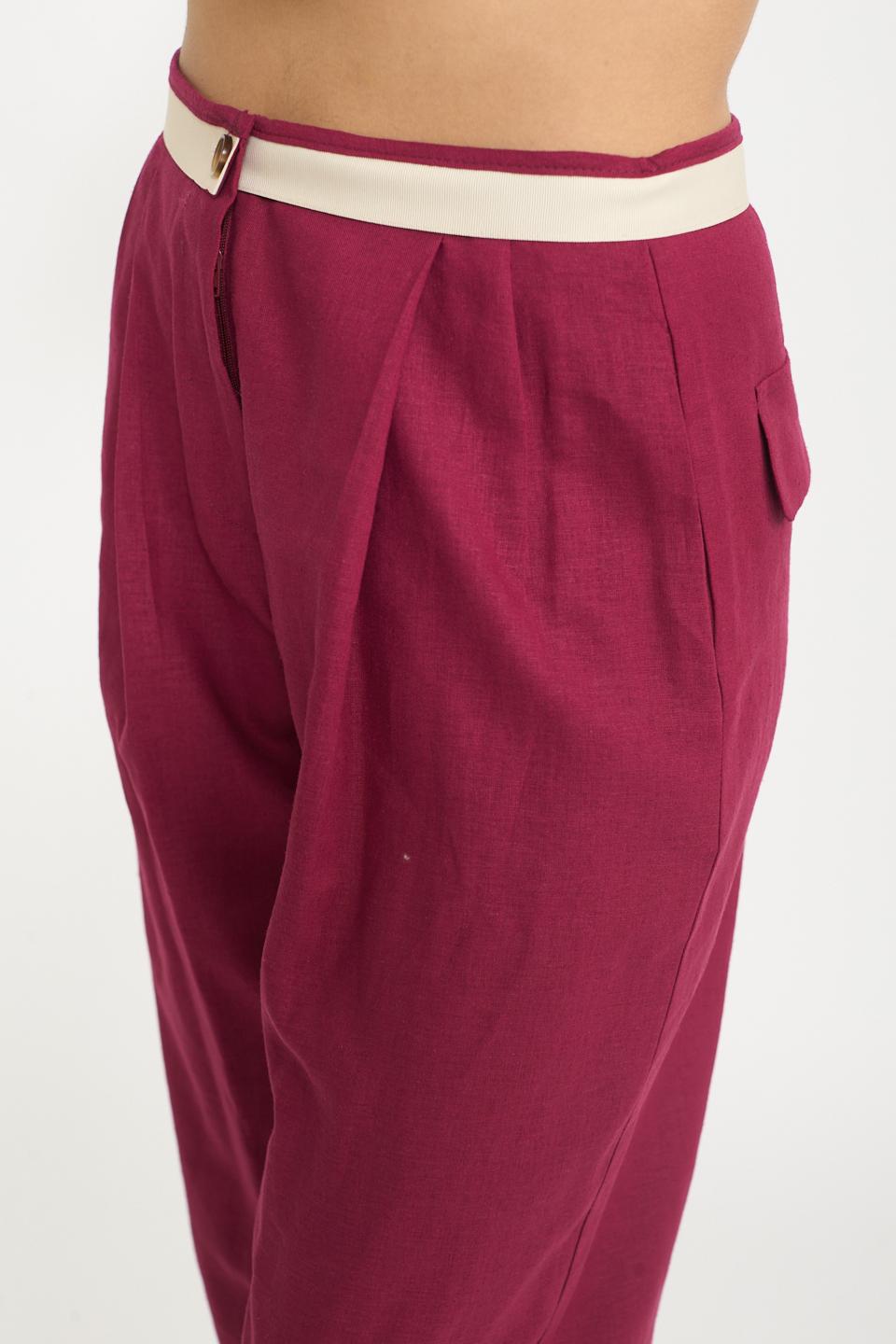 Pantalone doppia pinces india - Primavera Estate 2025 | Brend