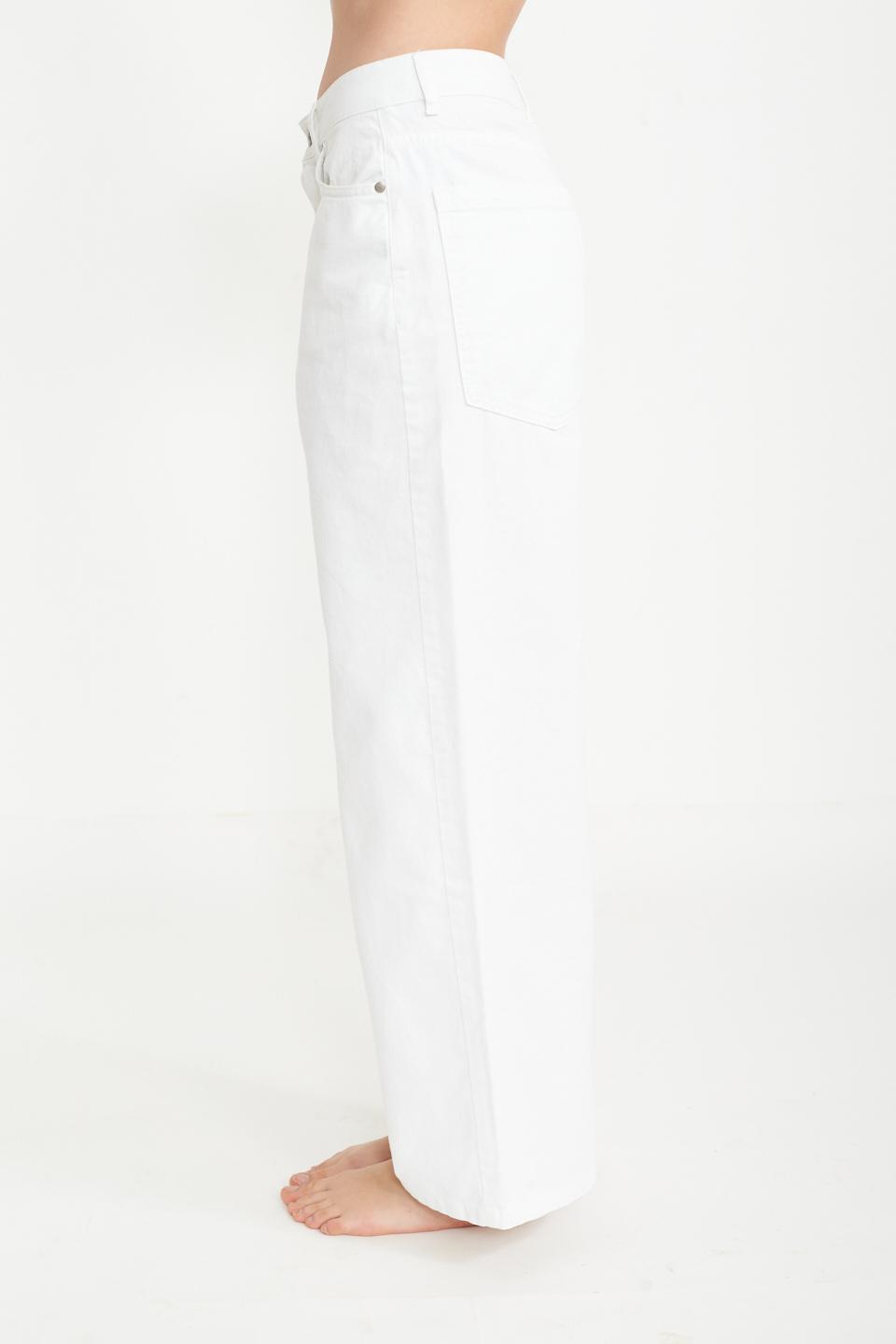 Pantalone palazzo tasconi bianco - Primavera Estate 2025 | Brend