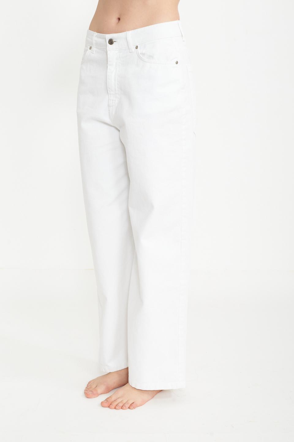 Pantalone palazzo tasconi bianco - Primavera Estate 2025 | Brend