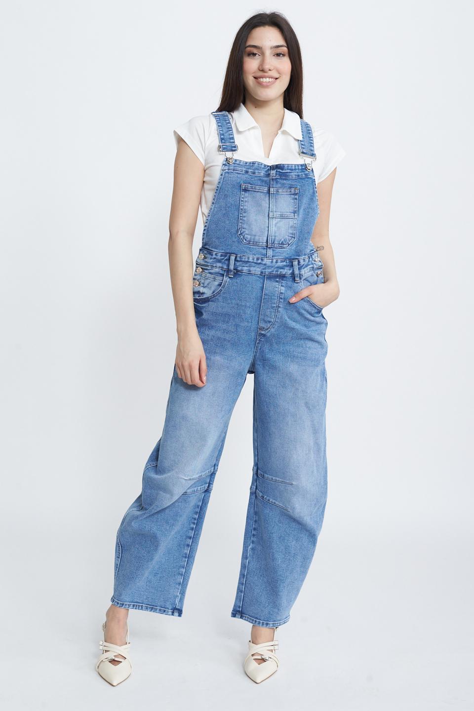 Salopette denim denim medio - Primavera Estate 2025 | Brend