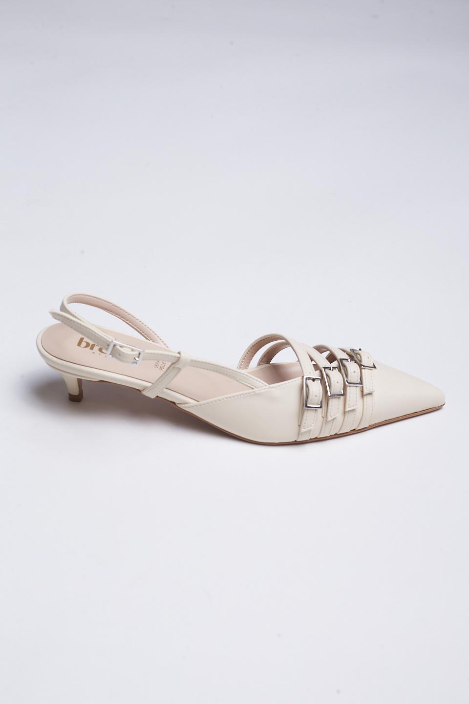 Slingback rocchetto fibbie tofu - Primavera Estate 2025 | Brend