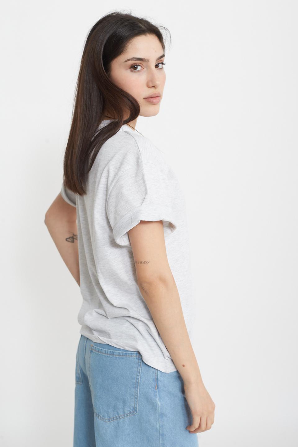 T-shirt over grigio nk - Primavera Estate 2025 | Brend