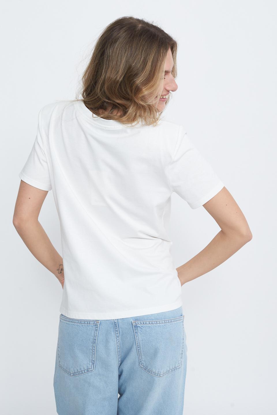 T-shirt spalline e spille panna - Primavera Estate 2025 | Brend