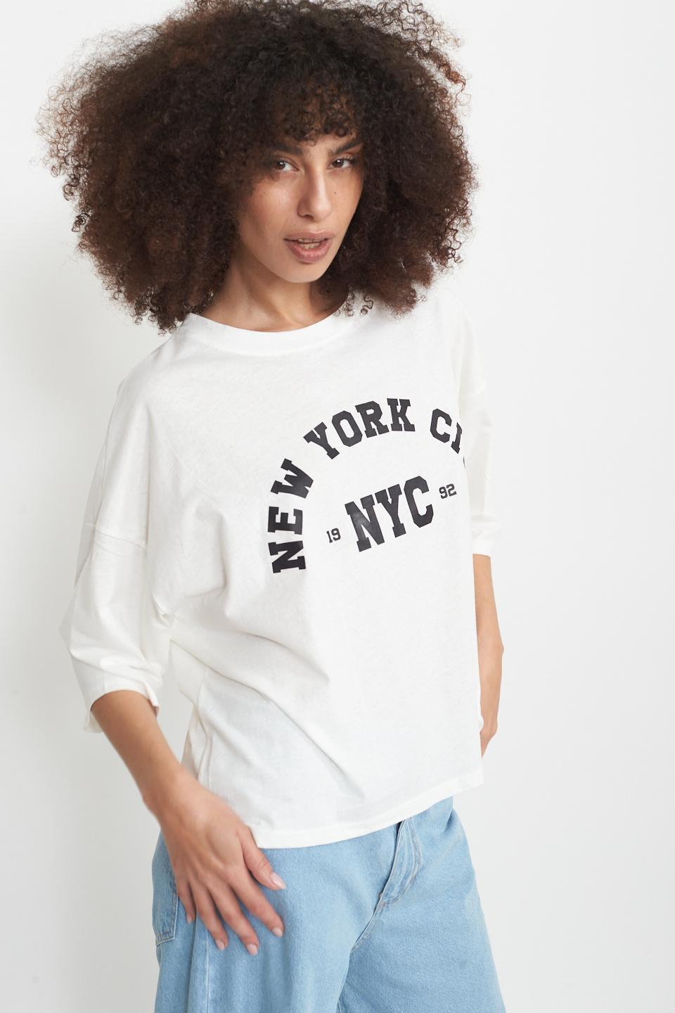 T-shirt stampa New York stampa-blu - Primavera Estate 2025 | Brend