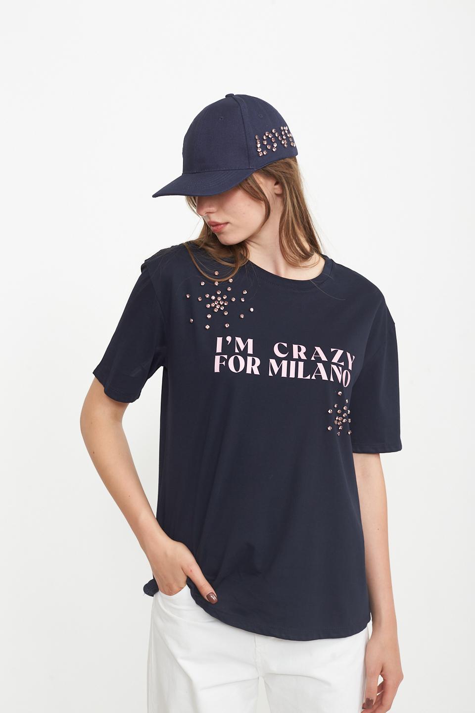 T-shirt over stampa e starss blu - Primavera Estate 2025 | Brend