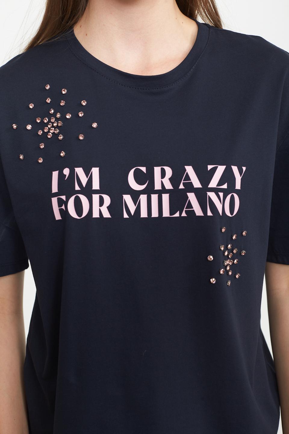 T-shirt over stampa e starss blu - Primavera Estate 2025 | Brend