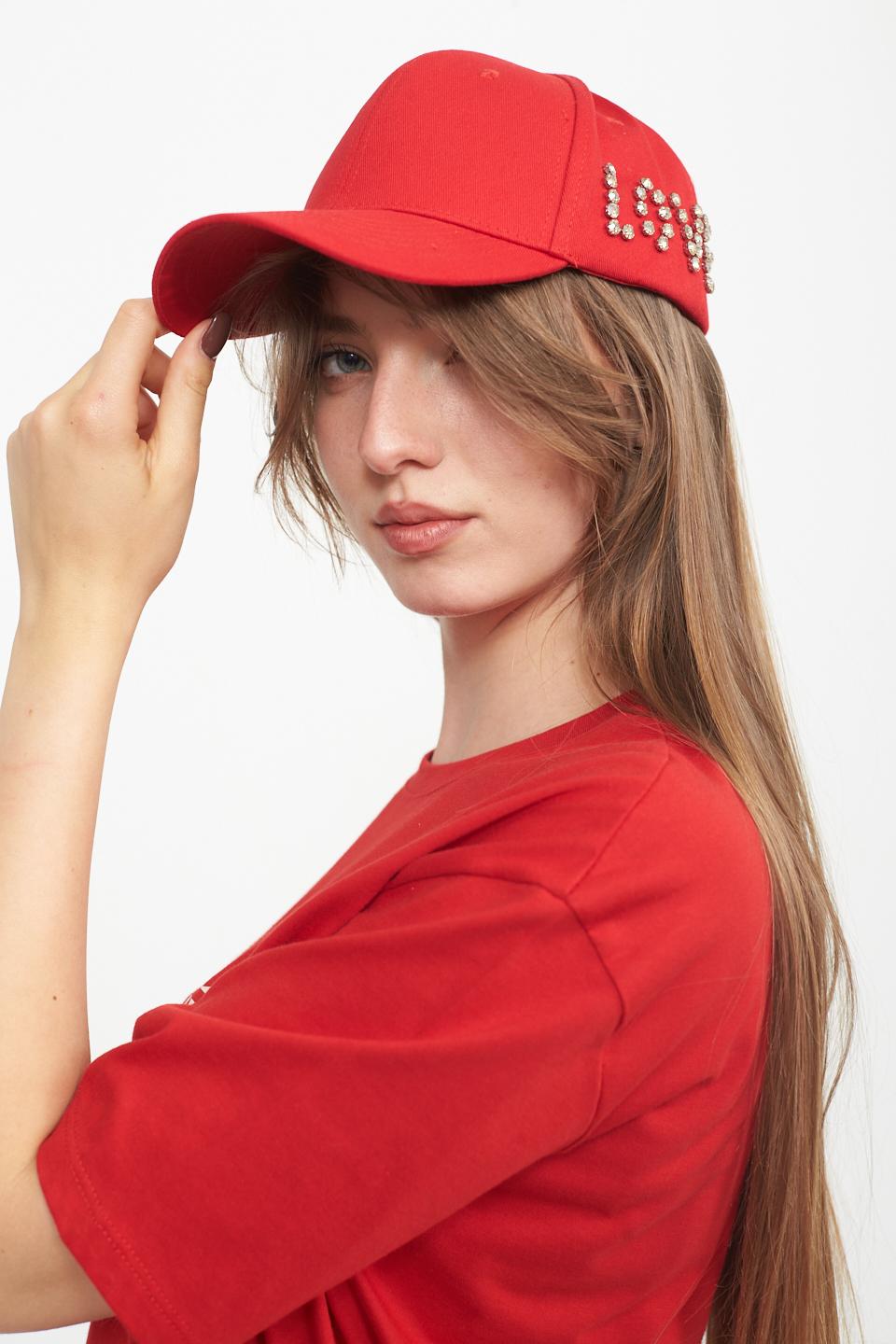 T-shirt over stampa e starss rosso - Primavera Estate 2025 | Brend