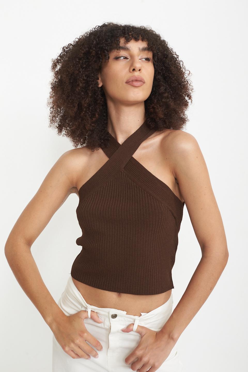 Top collo incrocio moro - Primavera Estate 2025 | Brend