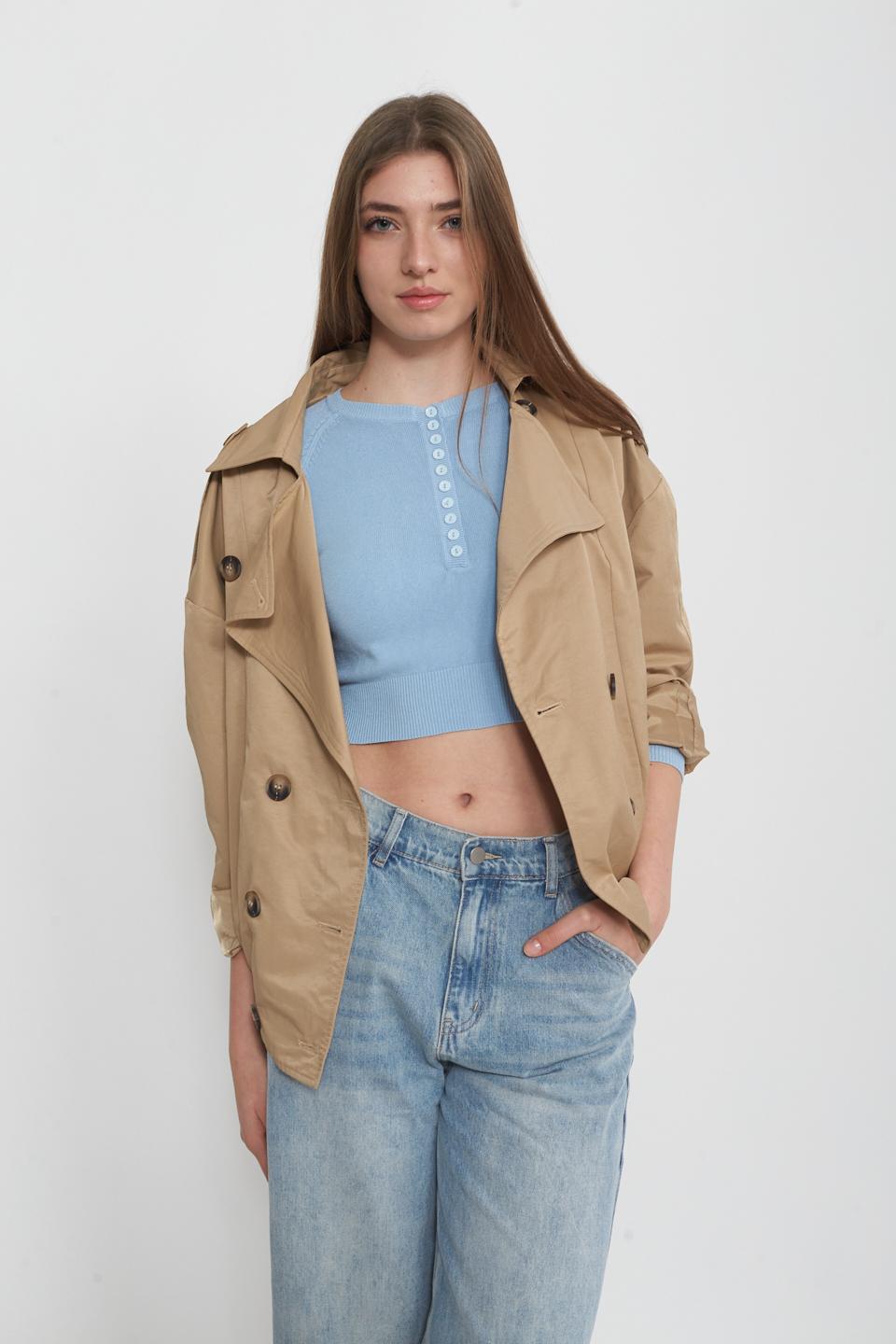 Trench crop con elastico fango - Primavera Estate 2025 | Brend