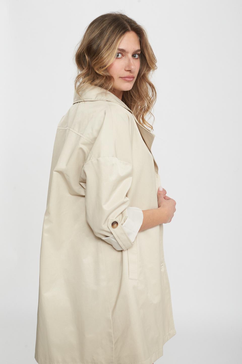 Trench doppio petto medio beige - Primavera Estate 2025 | Brend