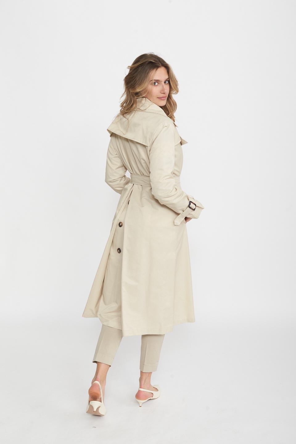 Trench lungo con cinta beige - Primavera Estate 2025 | Brend