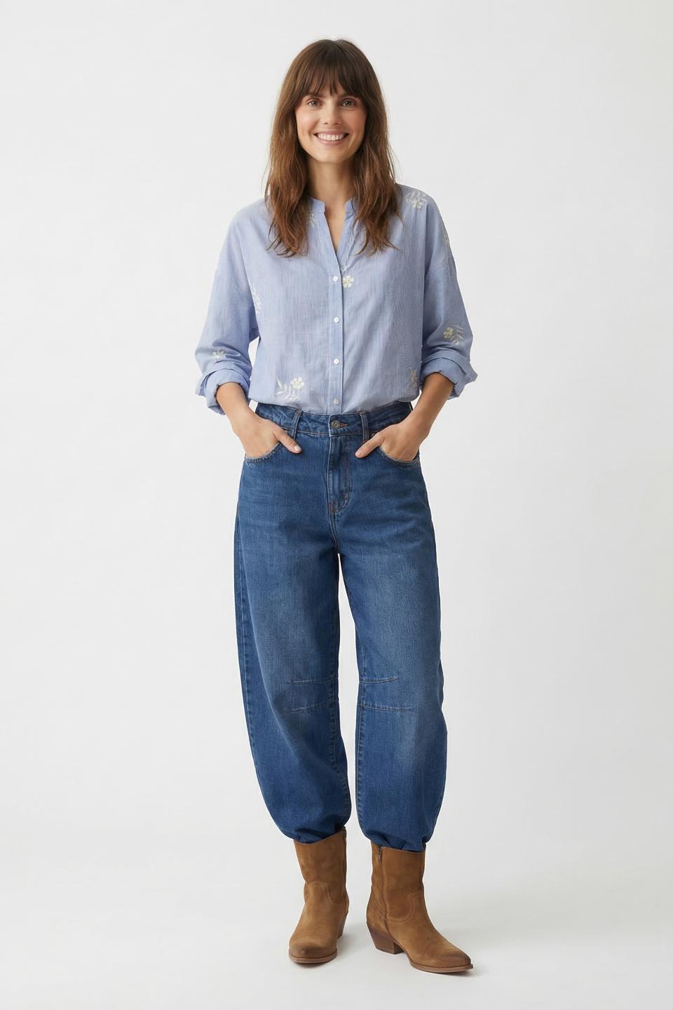 Camicia coreana ricami | Brend