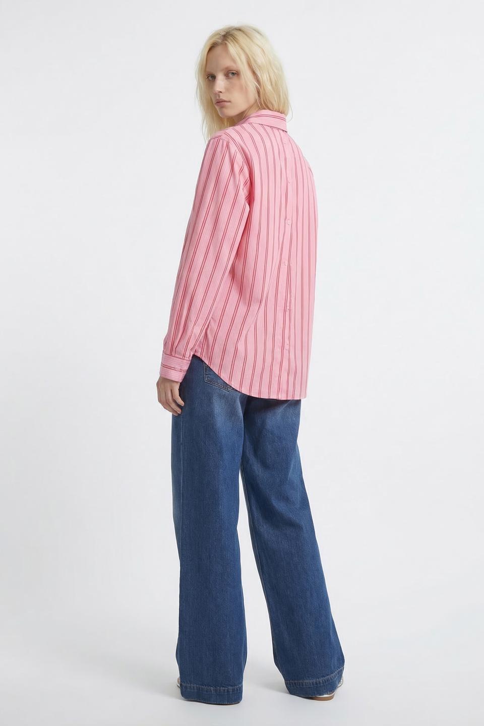 Camicia viscosa bottoni dietro | Brend