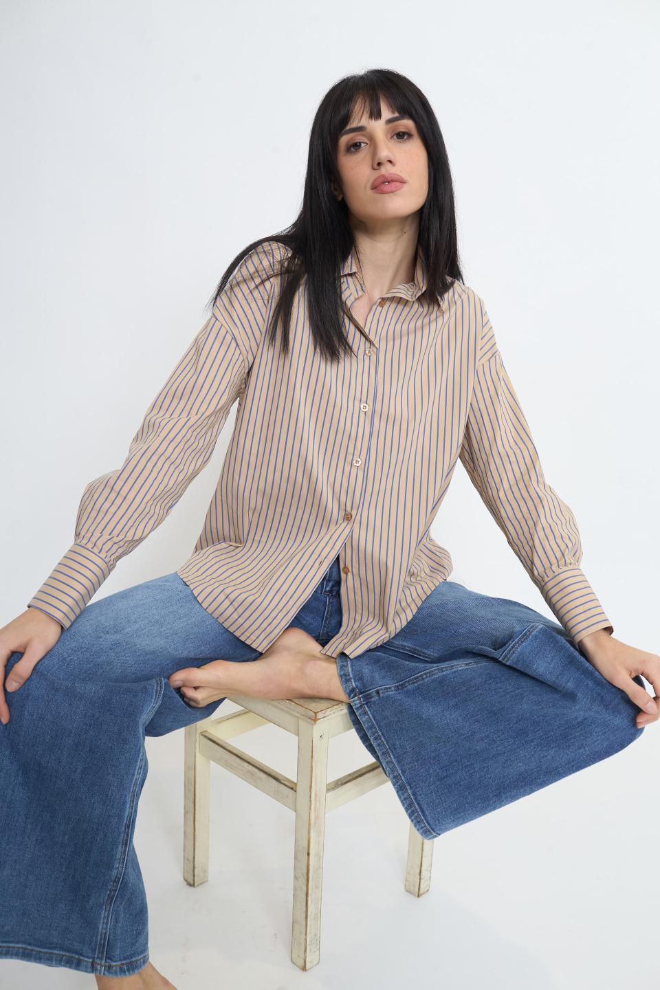 Camicia over rigata | Brend