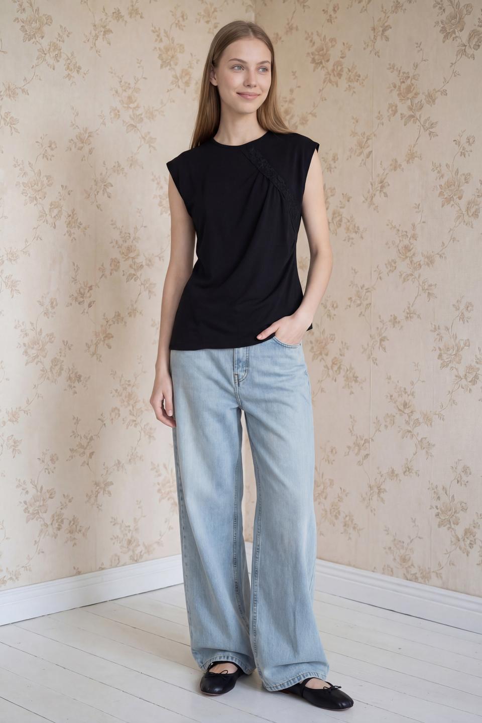 Canotta fasce pizzo | Brend