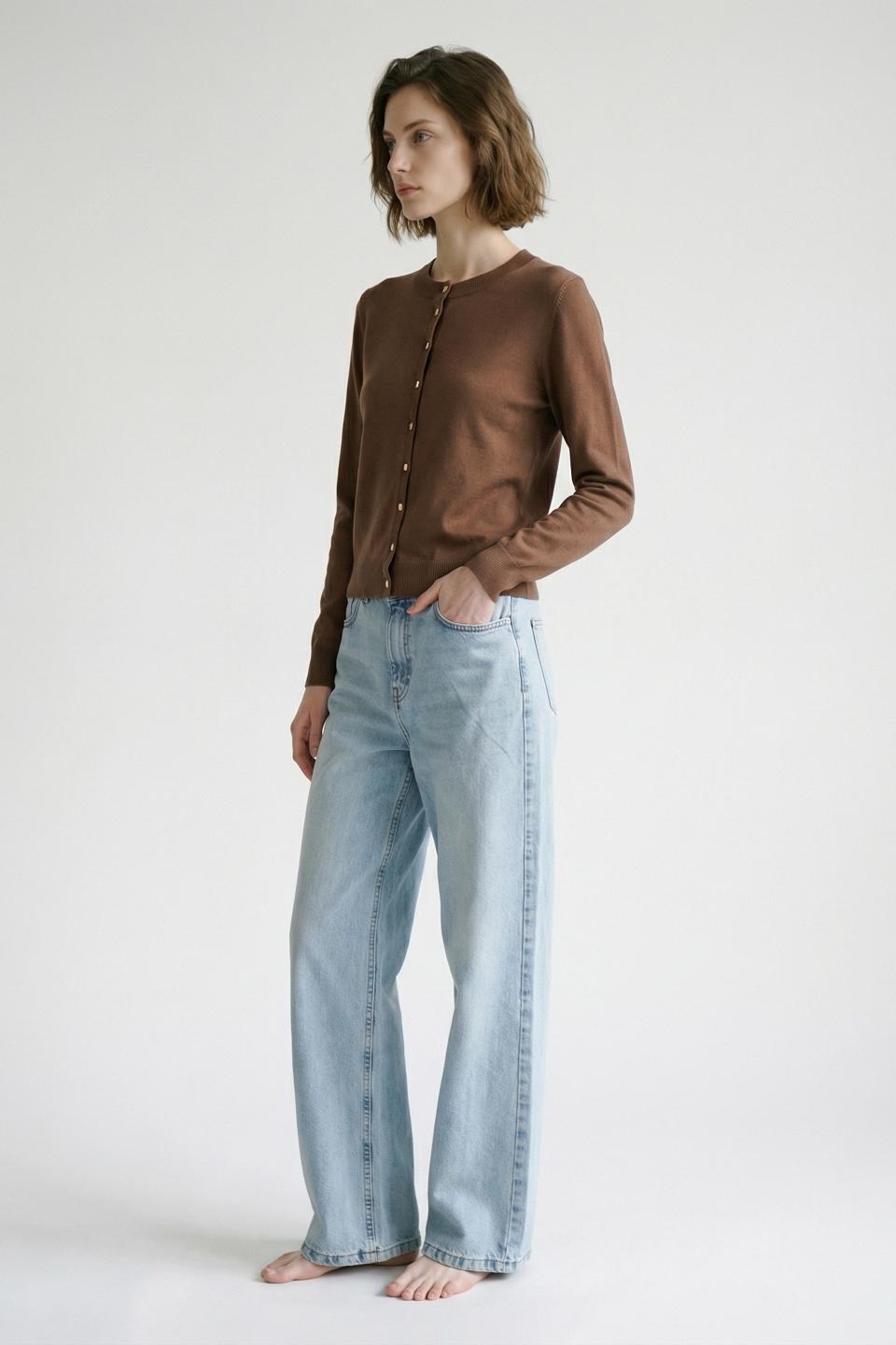 Cardigan bottoni oro | Brend