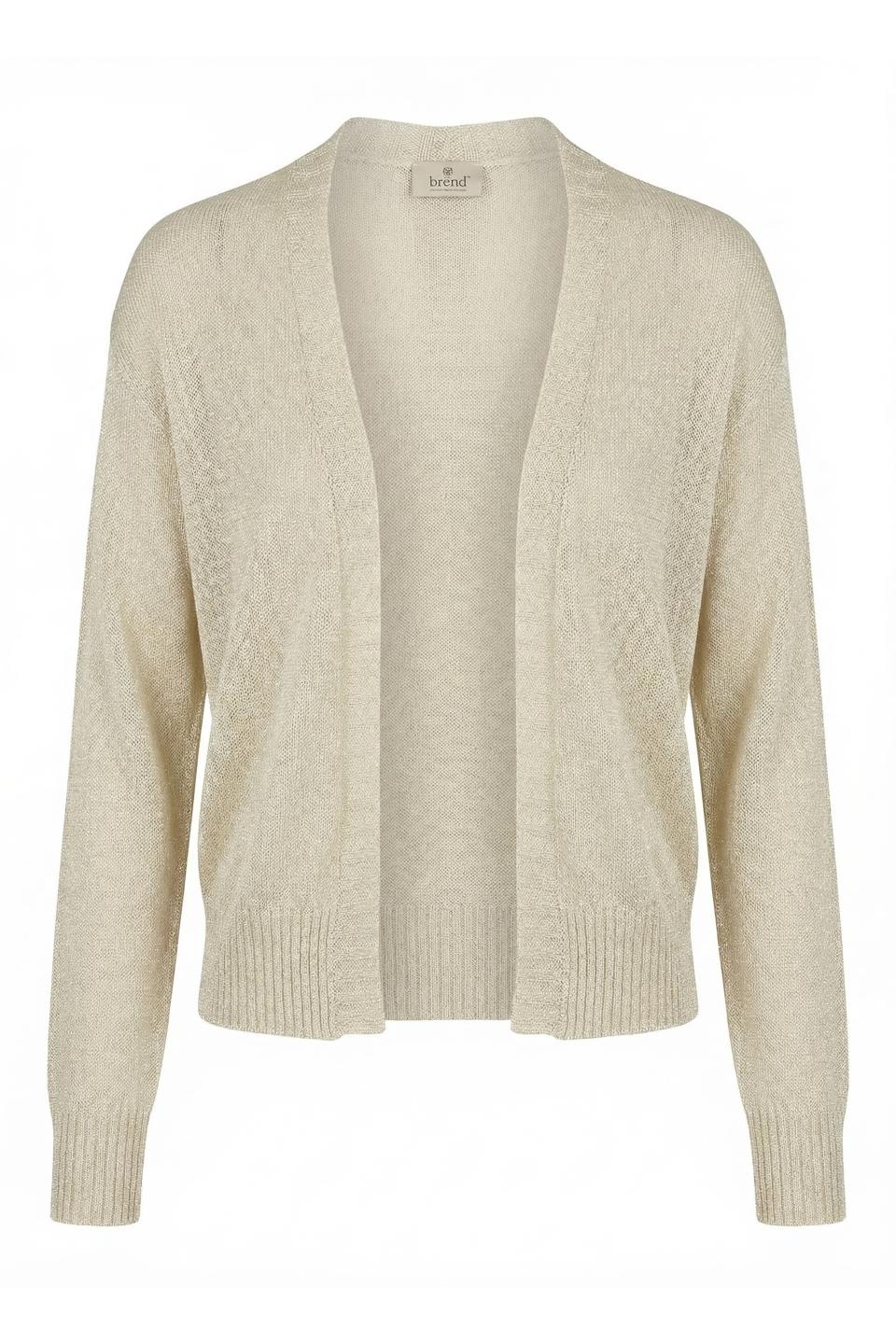 Cardigan aperto lurex | Brend