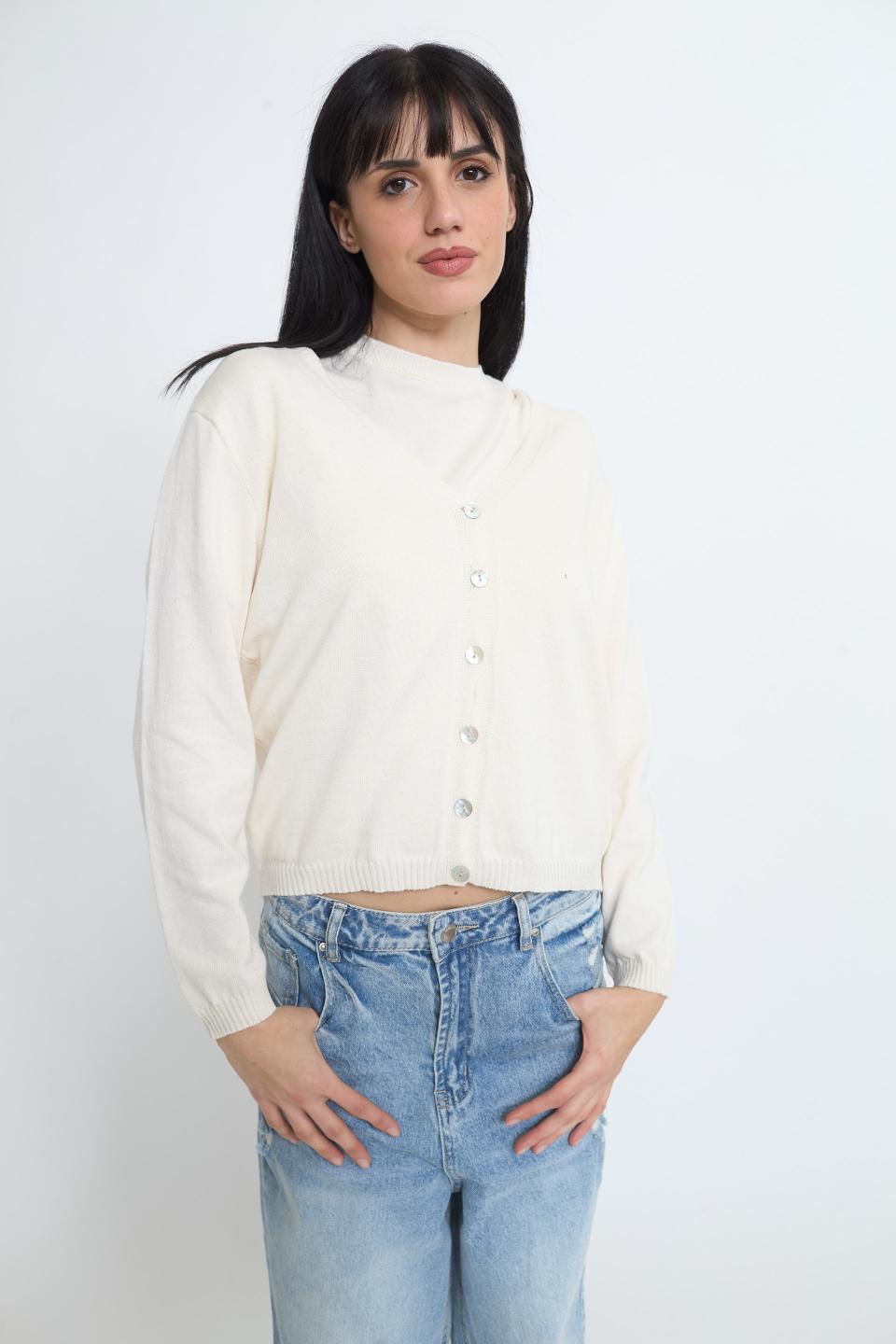 Cardigan scollo V | Brend