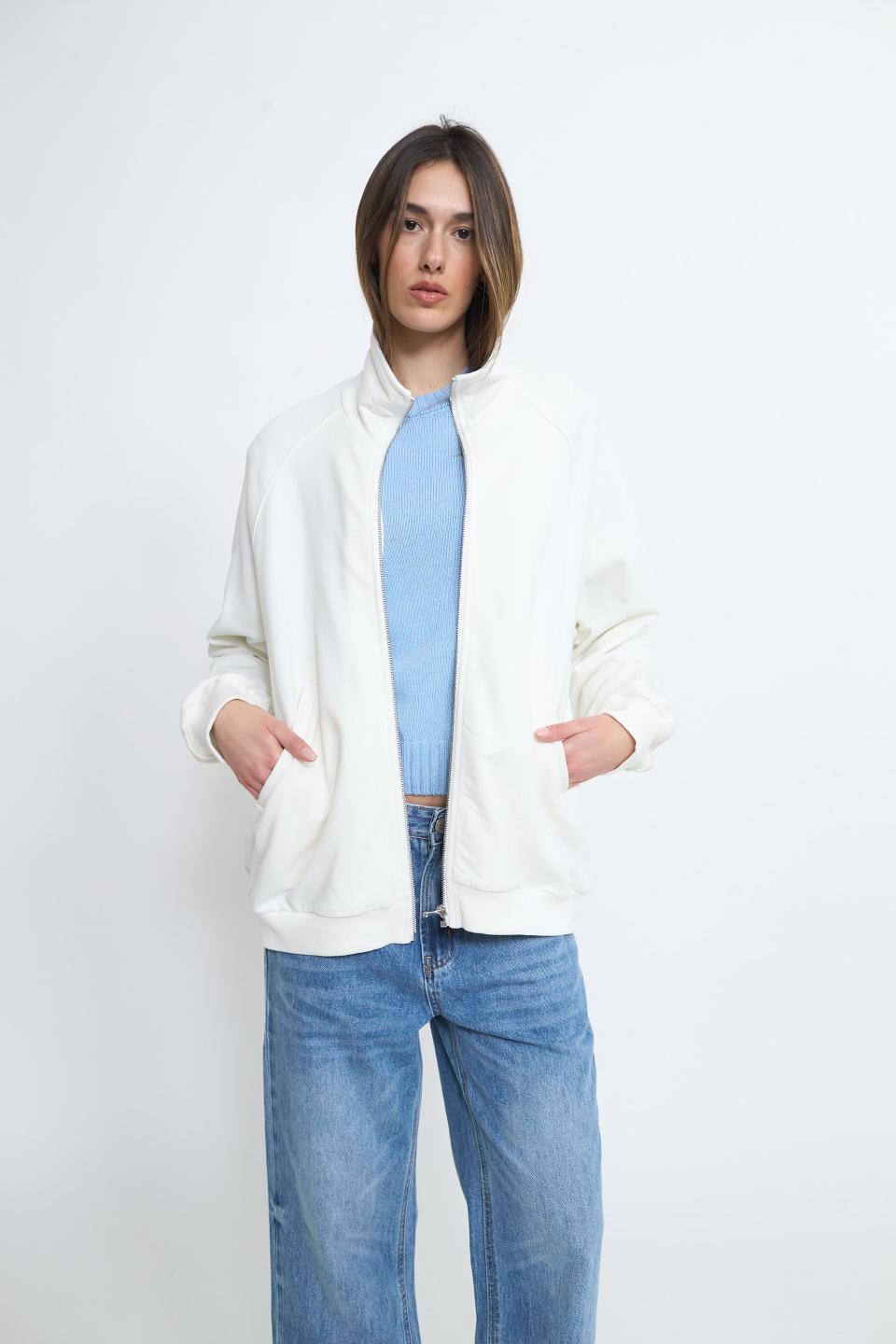 Felpa over zip | Brend