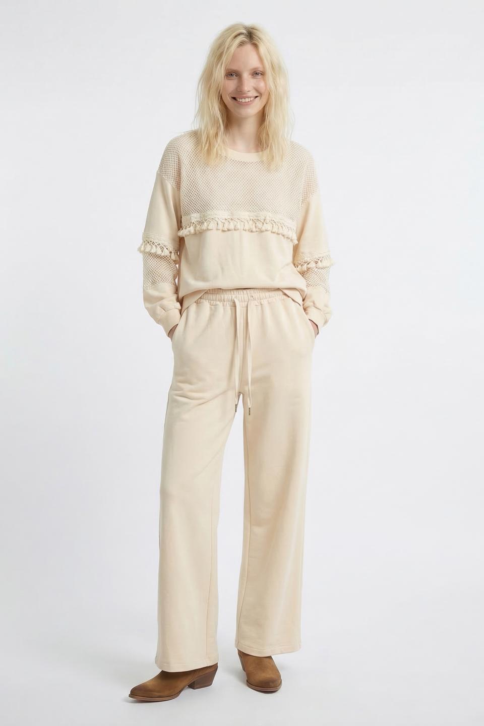 Felpa rete e nappine | Brend