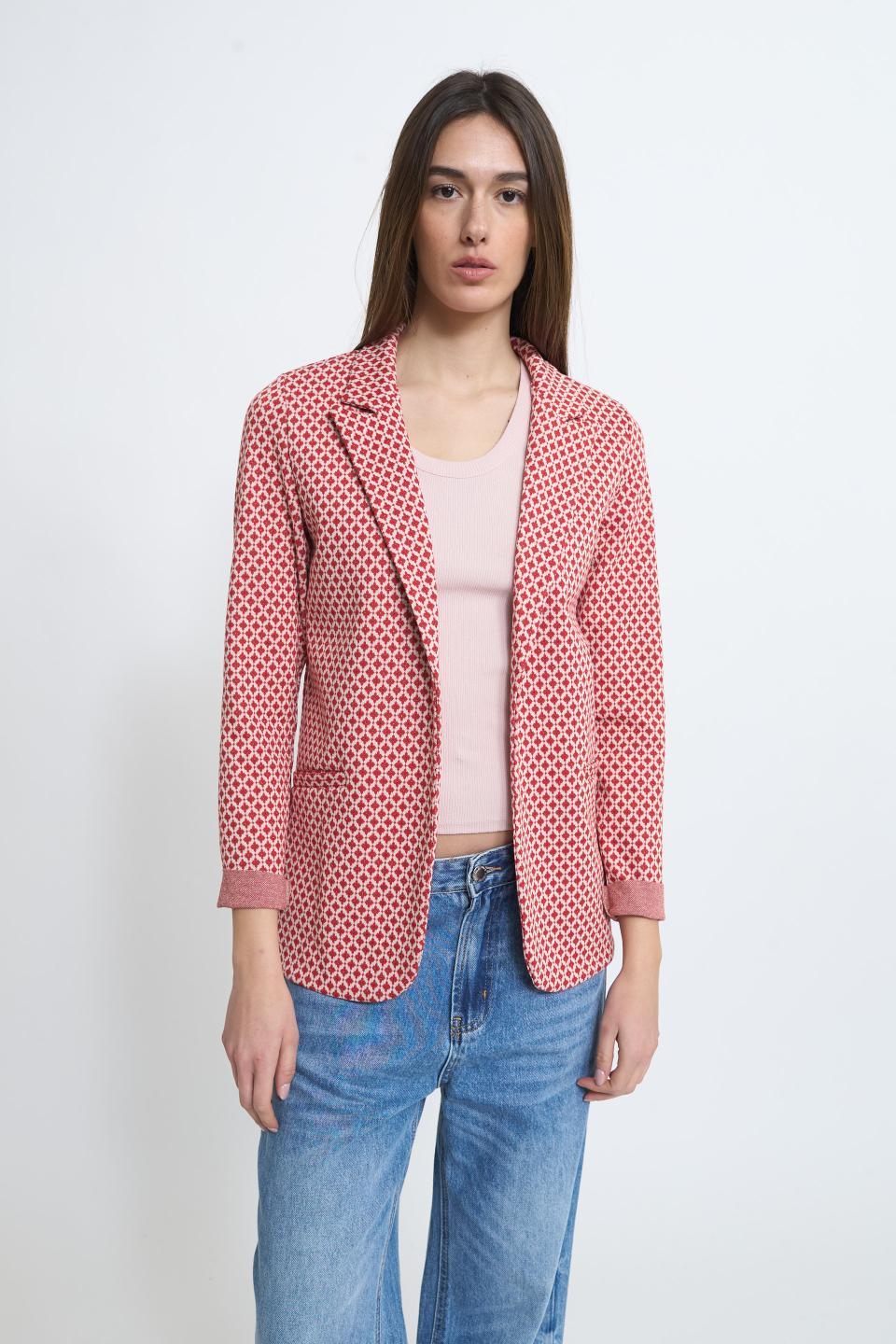 Giacca sciallata jacquard | Brend