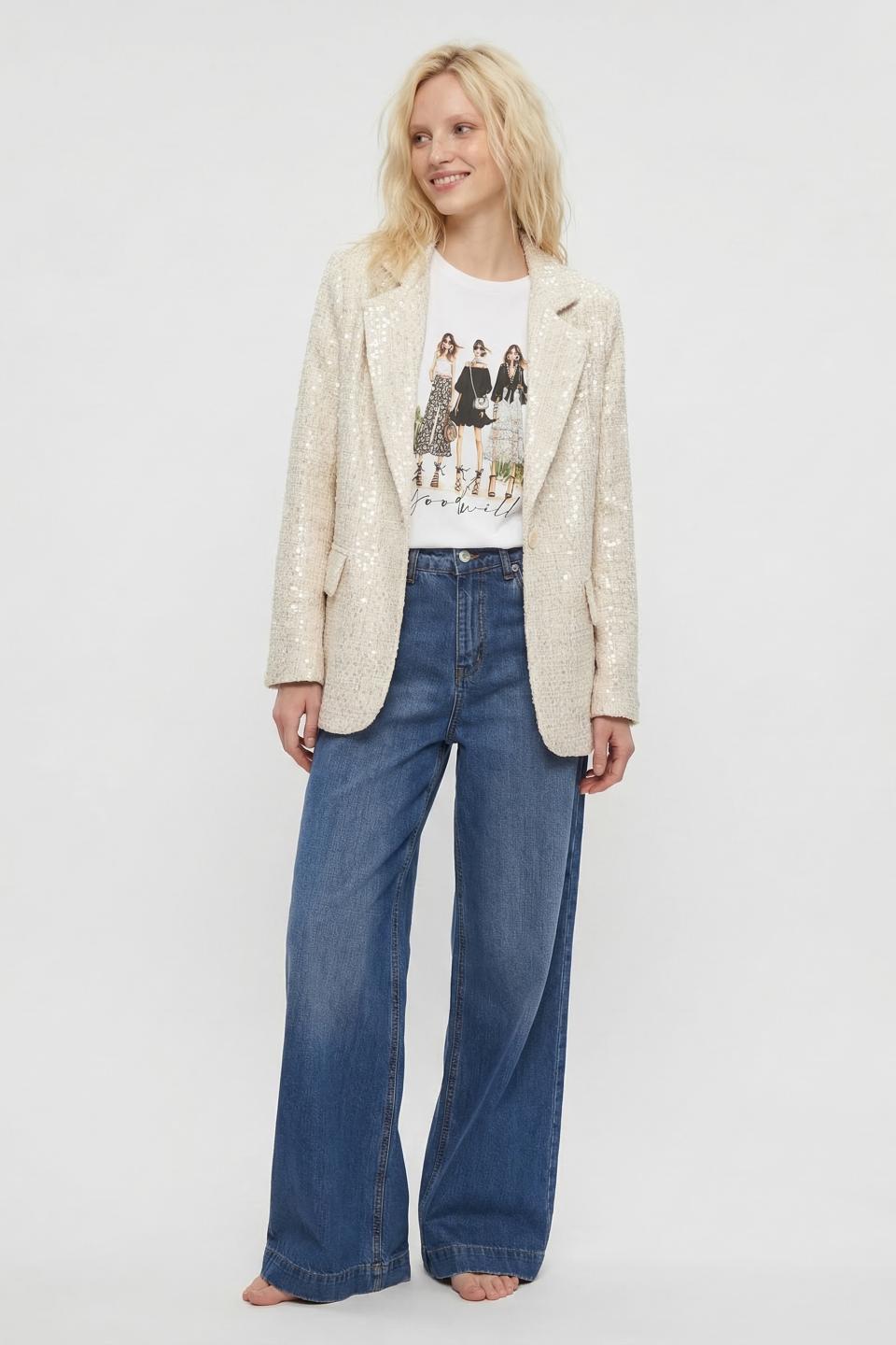 Giacca dritta bouclè | Brend