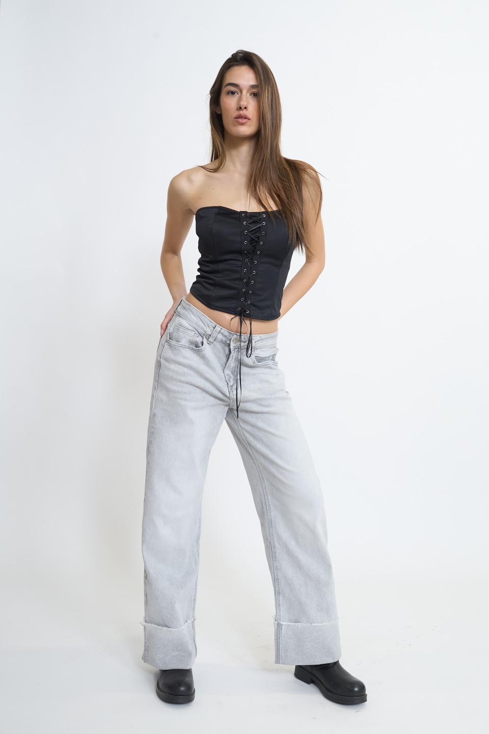 Jeans risvolto grande | Brend