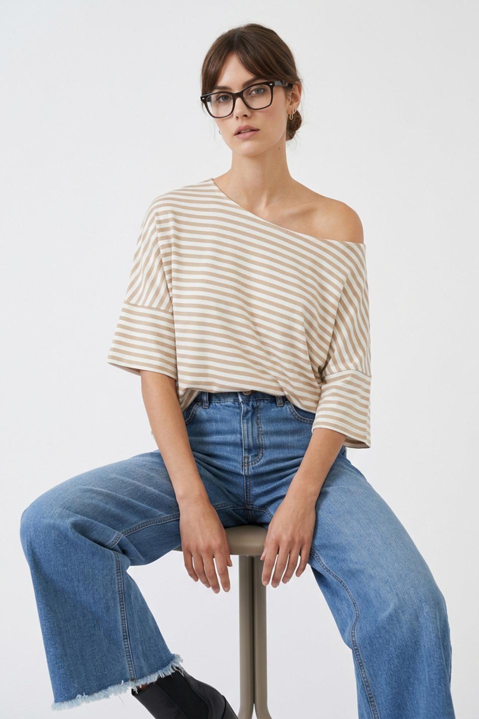 Maglia felpina rigata | Brend