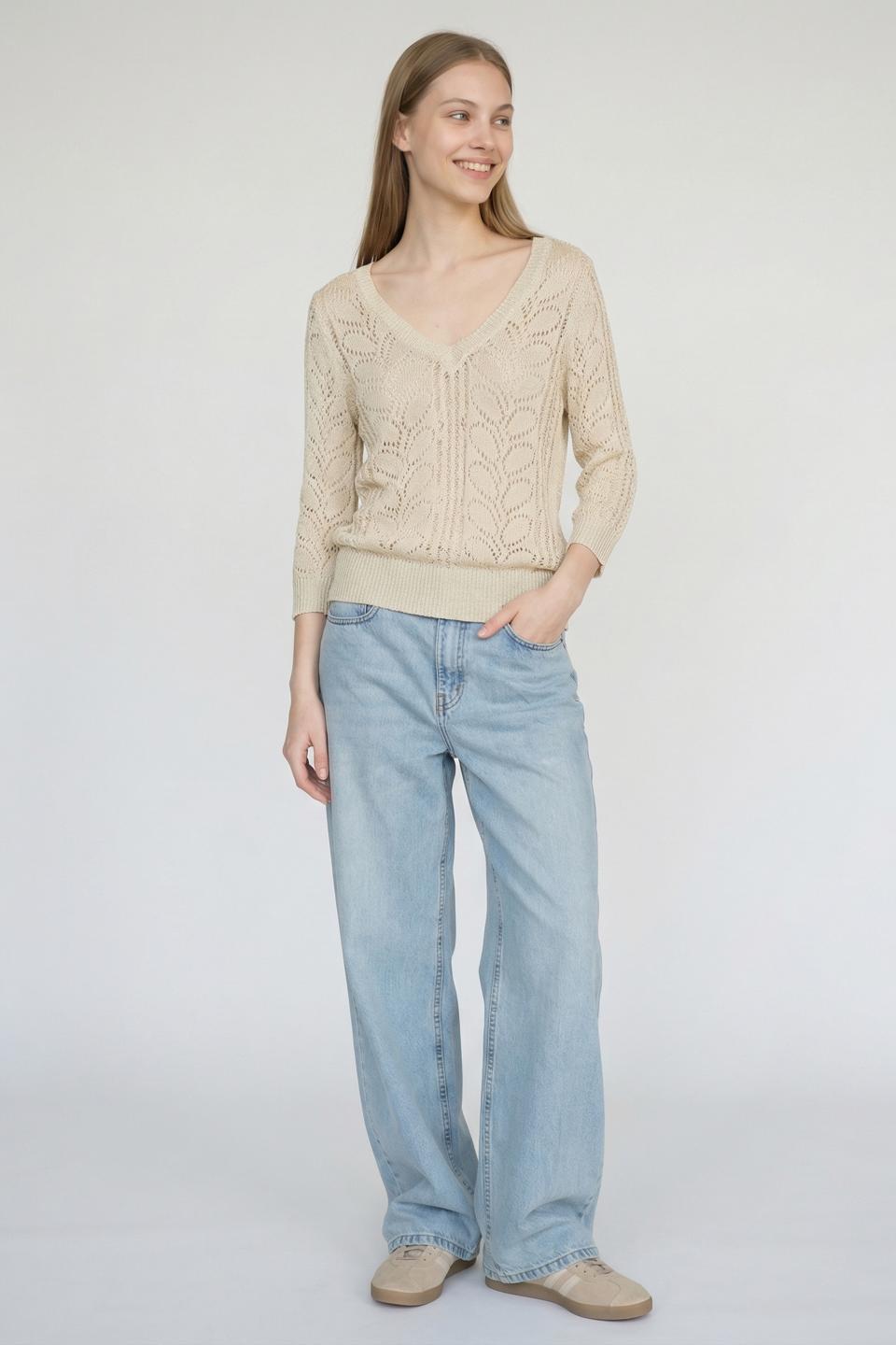 Maglia traforata lurex | Brend