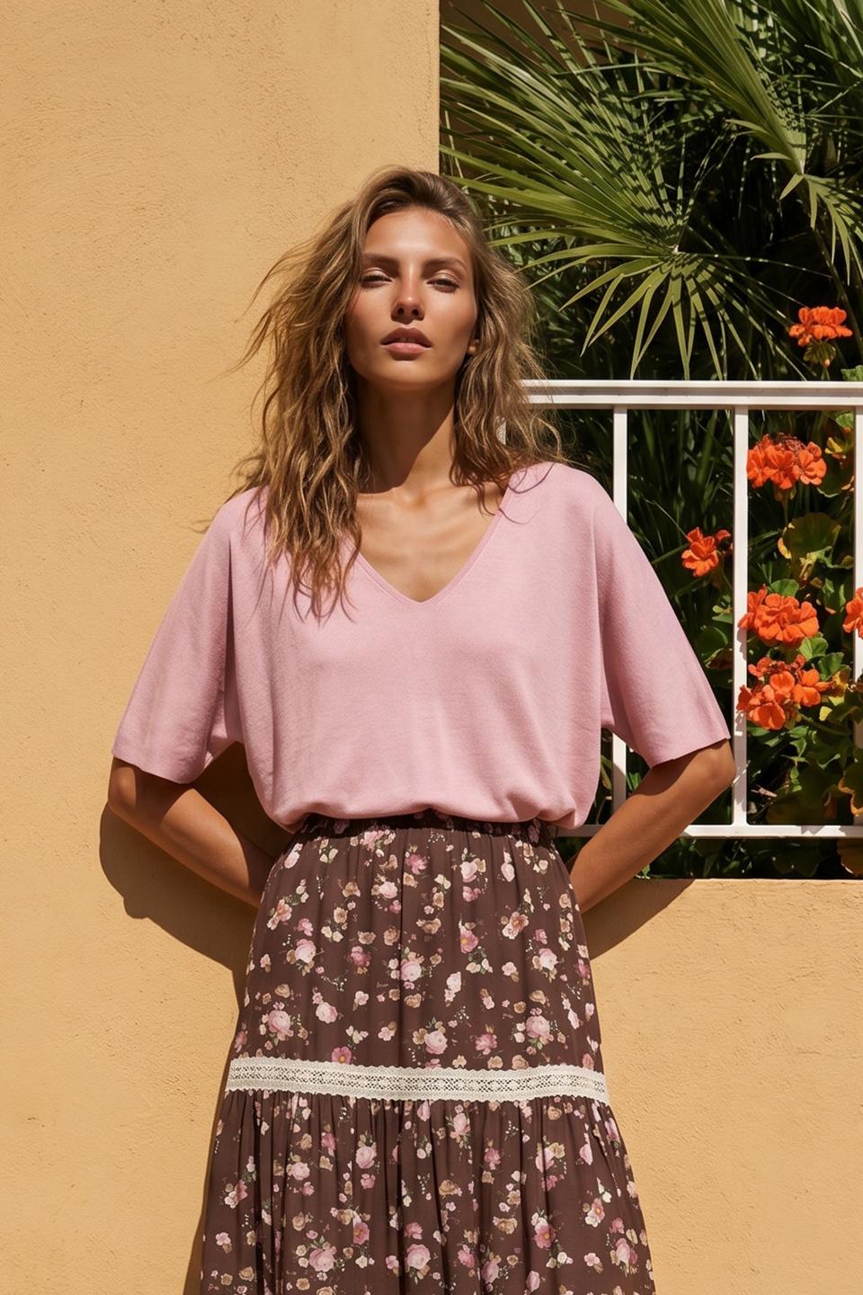 Maglia scollo V kimono | Brend