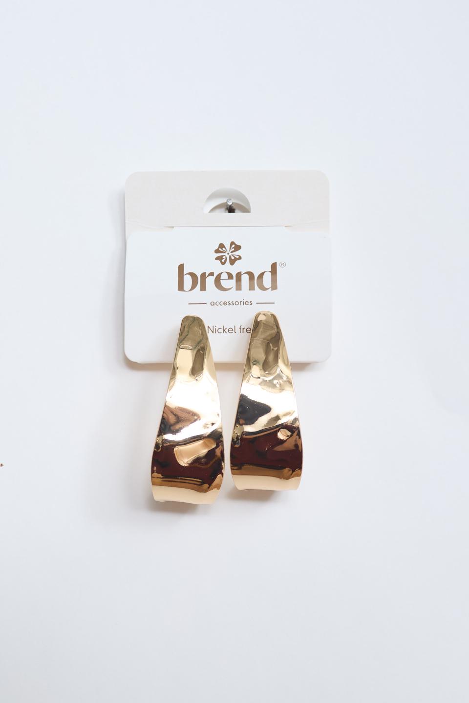 Orecchini pendenti curvi | Brend