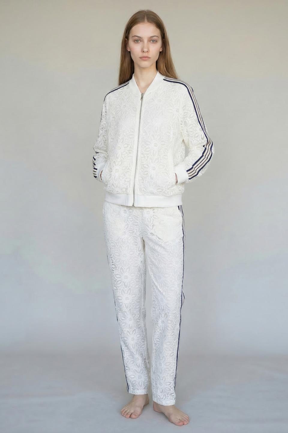 Pantalone pizzo bande | Brend