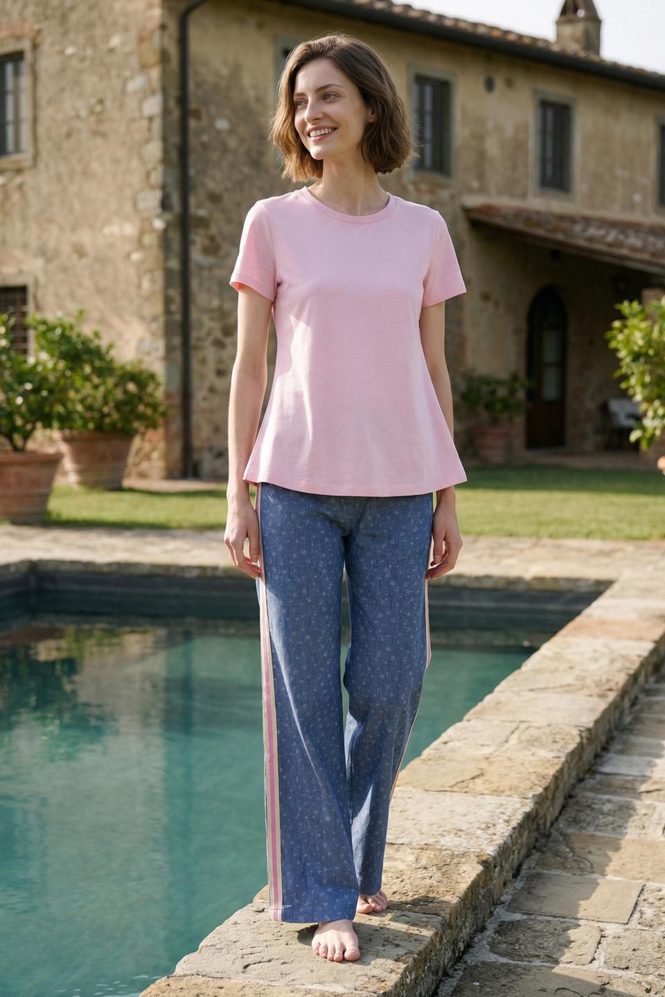 Pantalone palazzo denim banda | Brend