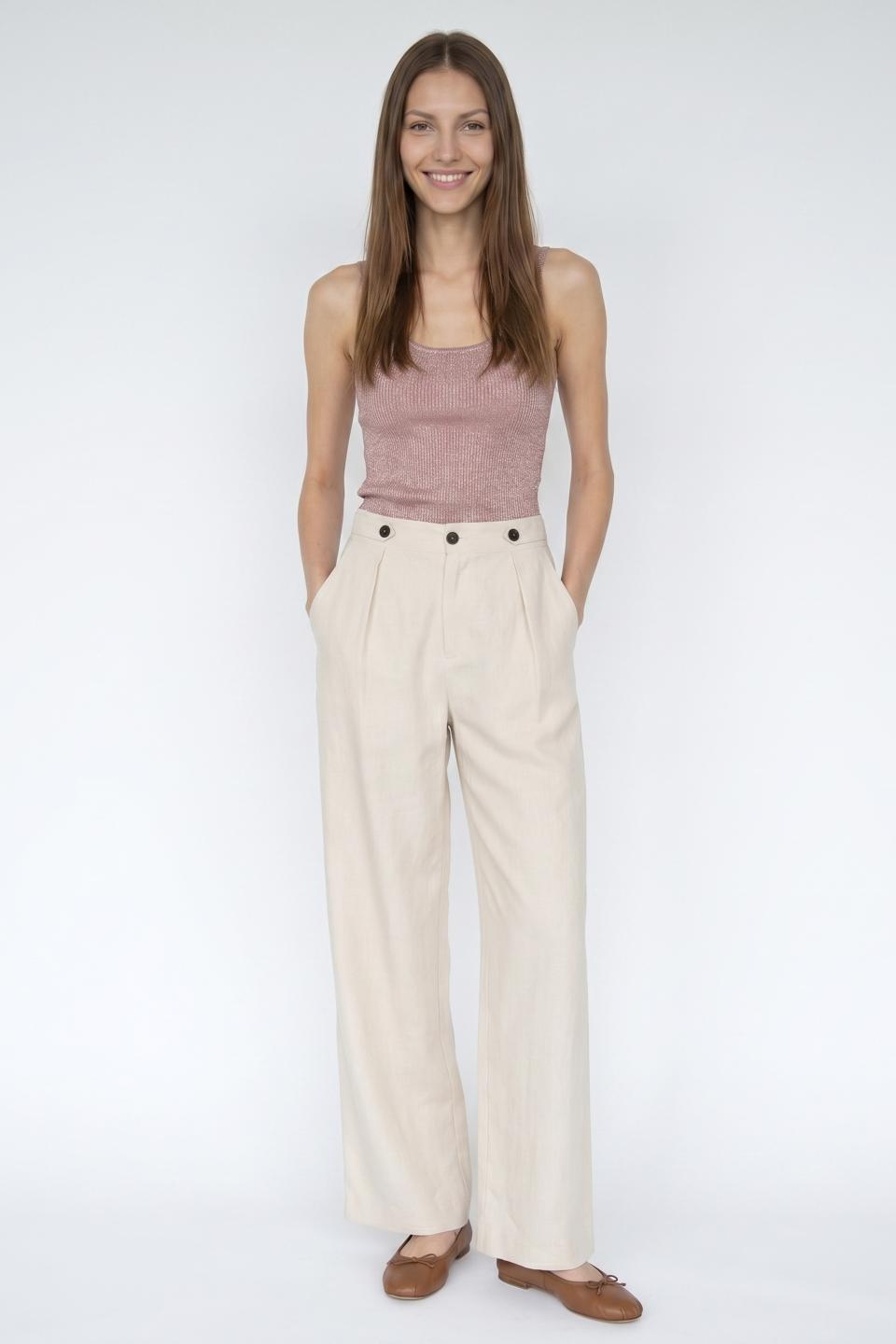 Pantalone pince gamba dritta | Brend