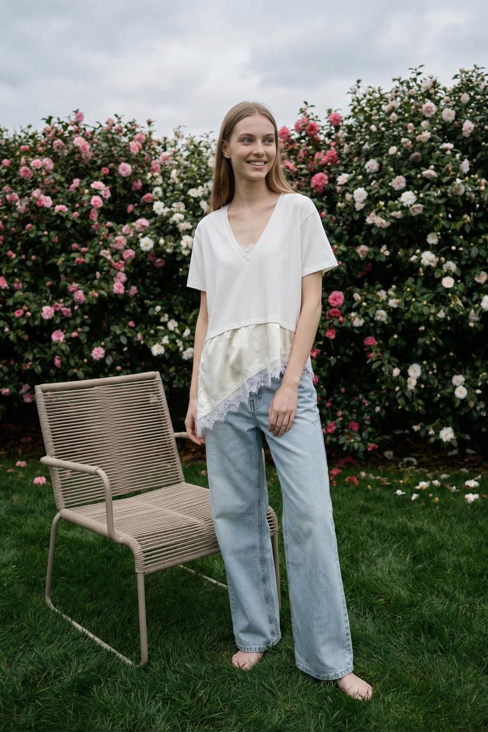 T-shirt fondo raso | Brend