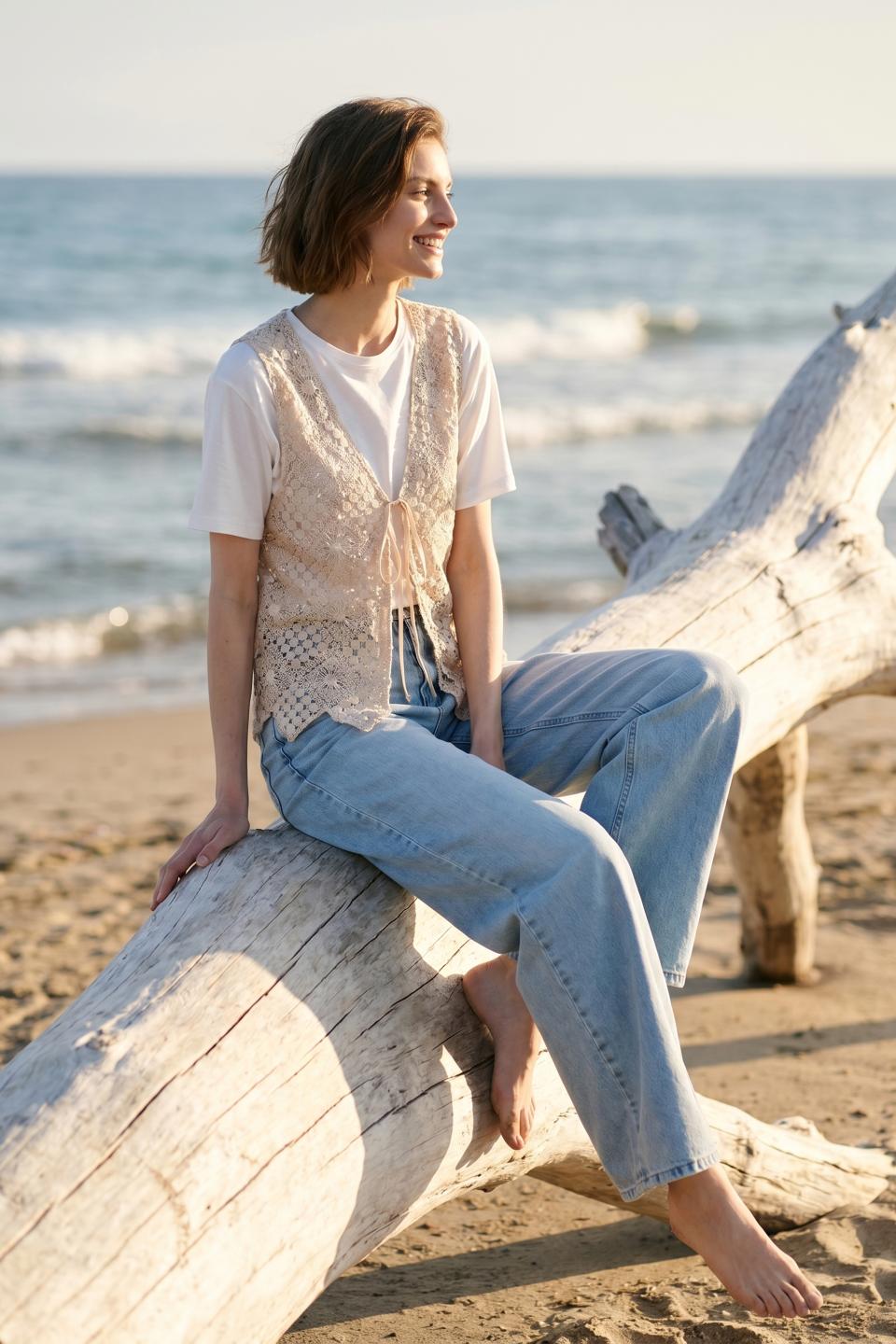 T-shirt gilet crochet | Brend