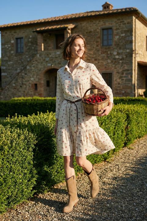 Chemisier corto balze provenzale rosso - Primavera Estate 2026 | Brend