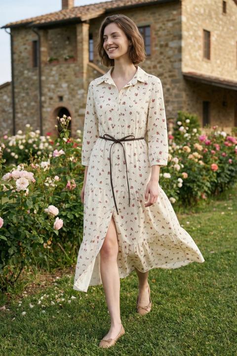 Chemisier balze provenzale rosso - Primavera Estate 2026 | Brend