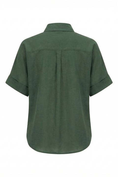 Camicia kimono mezza manica militare - Primavera Estate 2026 | Brend