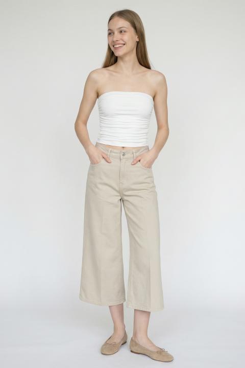 Bermuda cotone beige - Primavera Estate 2026 | Brend