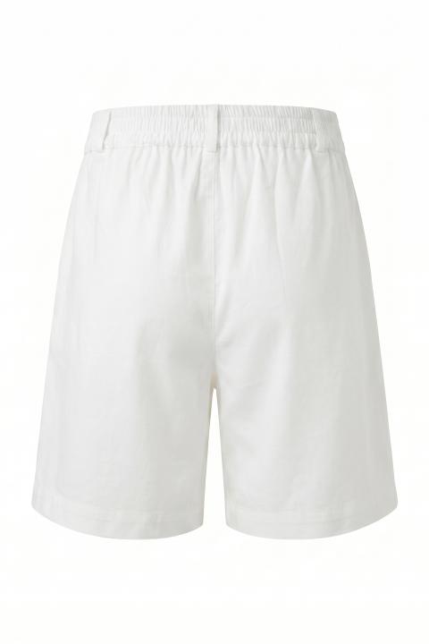 Bermuda pinces ed elastico bianco - Primavera Estate 2026 | Brend
