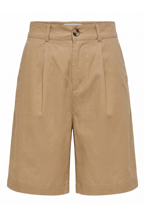 Bermuda pinces ed elastico cammello - Primavera Estate 2026 | Brend