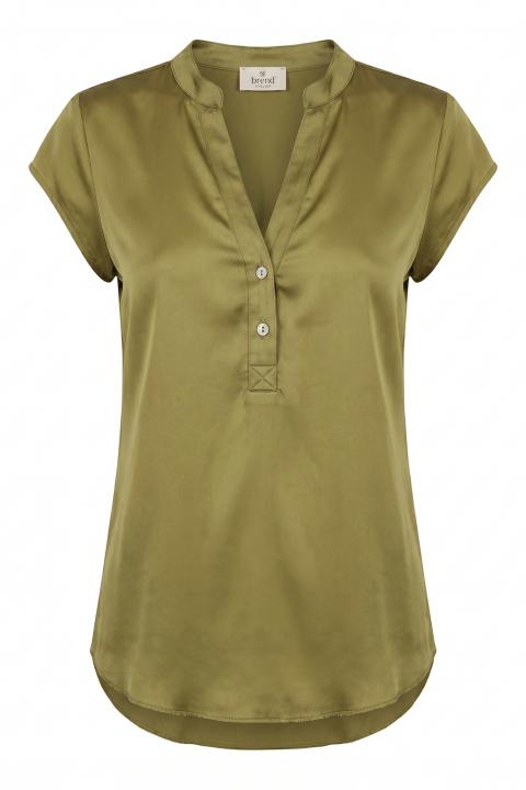 Blusa polo viscosa olio - Primavera Estate 2026 | Brend