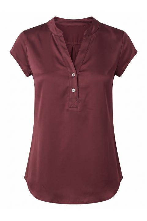 Blusa polo viscosa vino - Primavera Estate 2026 | Brend