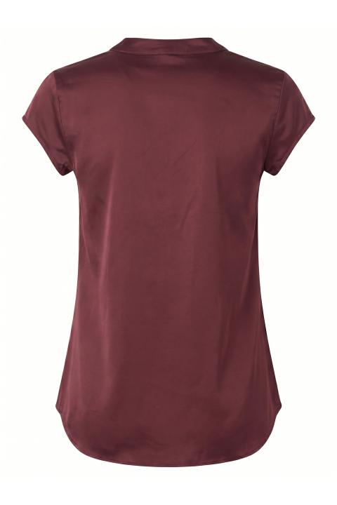 Blusa polo viscosa vino - Primavera Estate 2026 | Brend